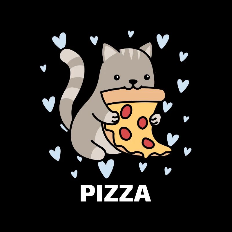Katze Pizza Geschenk