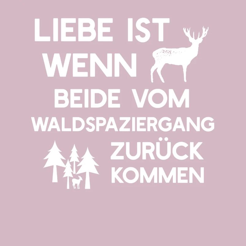 Love is when both return from the forest walk