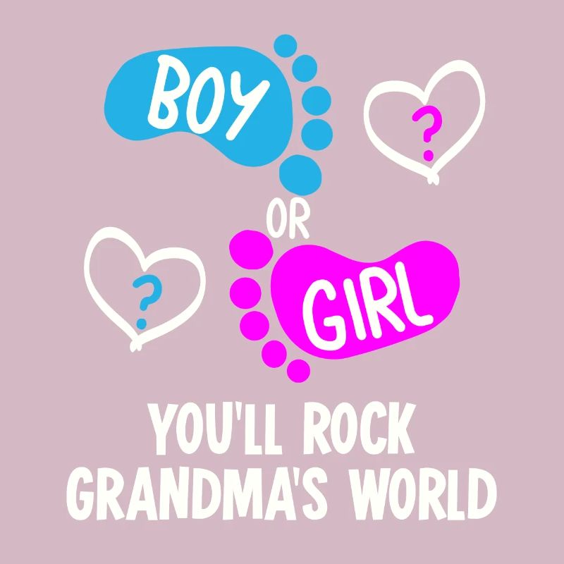 Babyparty Mädchen oder Junge Großmutter Oma
