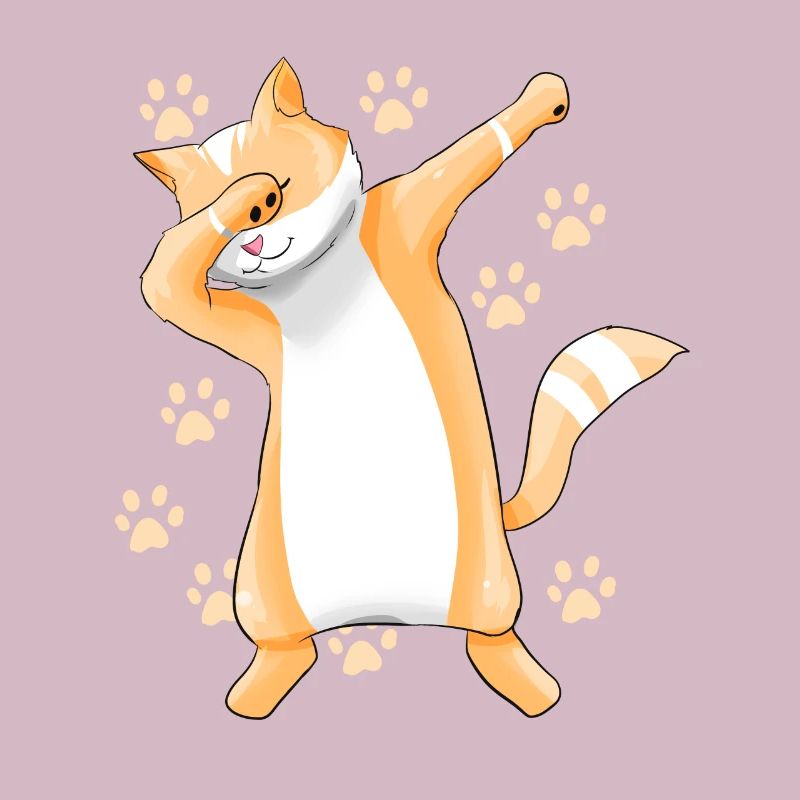 Dancing cat Cat lover gift Siamese cat