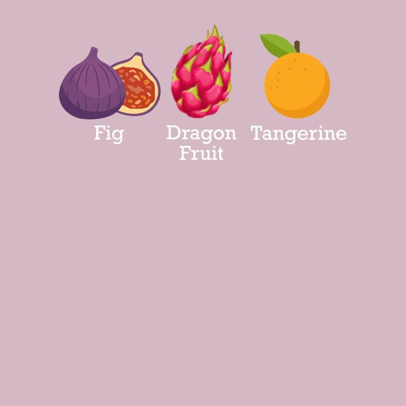 Fig Dragon Fruit Tangerine Fruit Discreet Anti