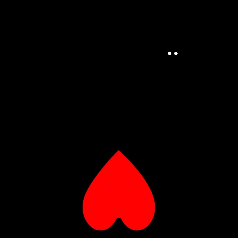 A heart for eggs. Red heart.