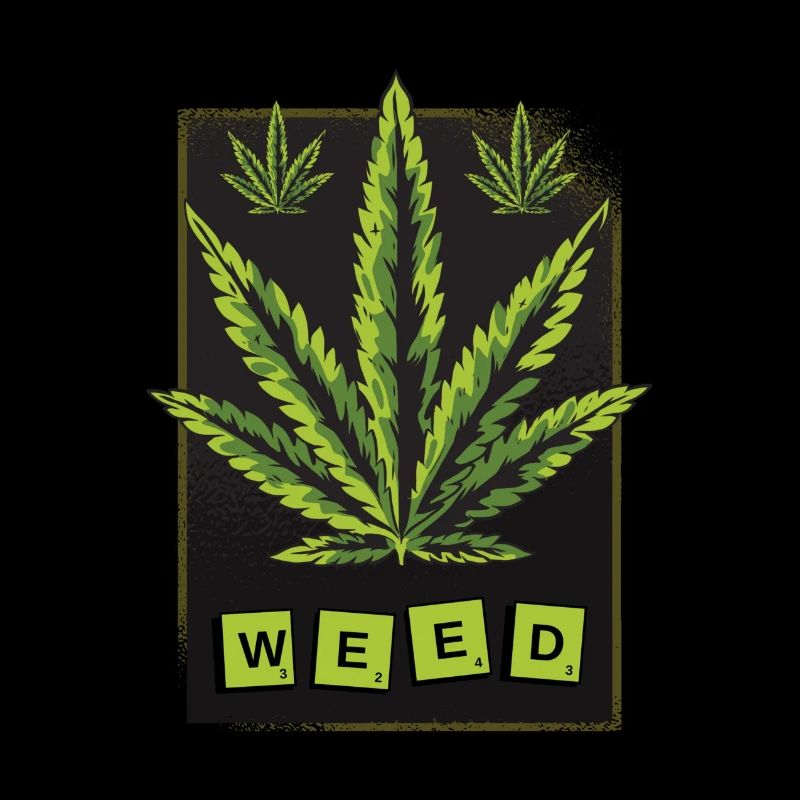 Weed cannabis leaf