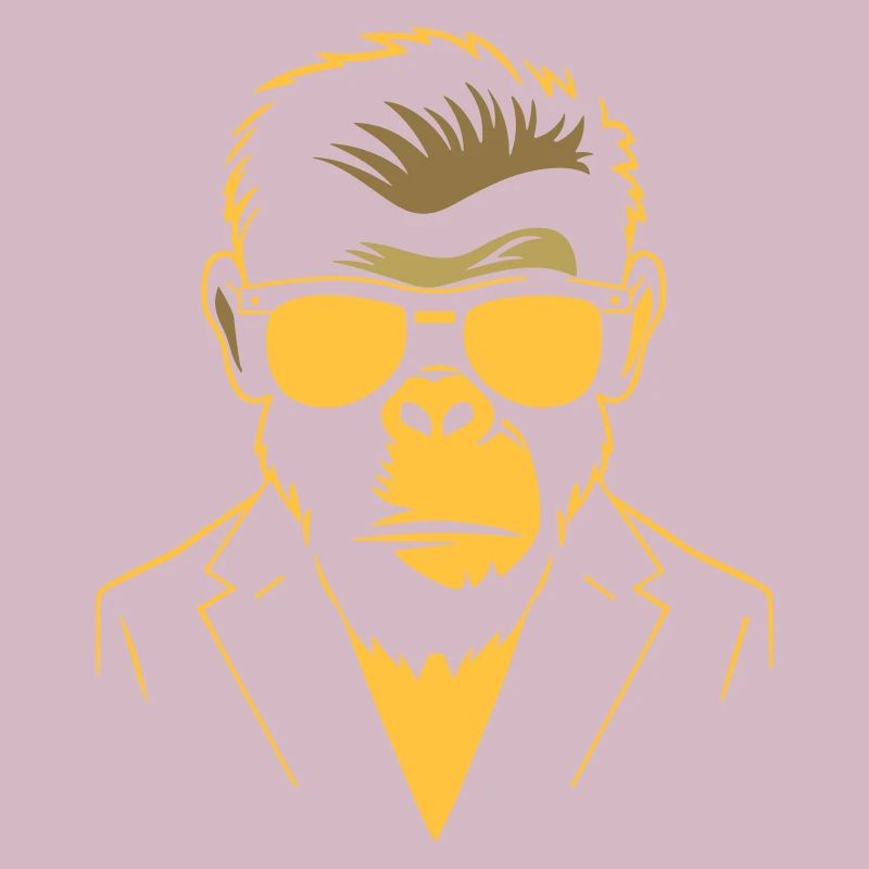 Frecher Affe mit Sonnenbrille