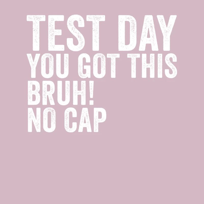 Testtag Du schaffst das, Bruder, kein Cap, Retro-T