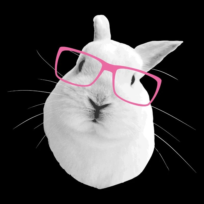 with pink glasses