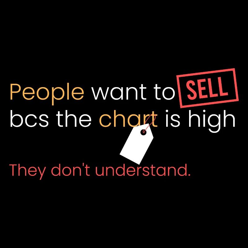 they want to sell because the chart is high