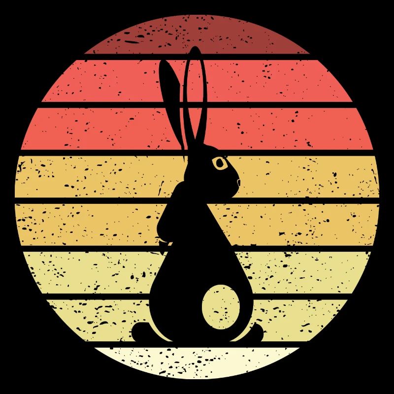Lapin Rétro Style Vintage