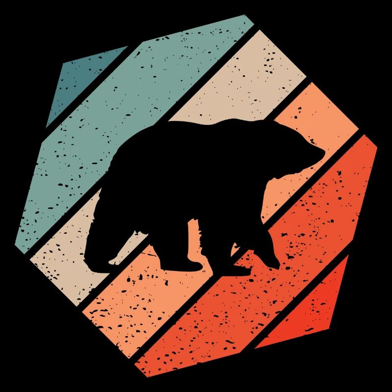 Bear Retro Style Vintage