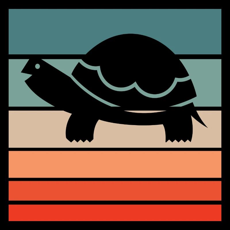 Turtle Retro Style Vintage