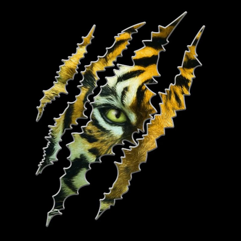 Tiger eye claw cat cat predator
