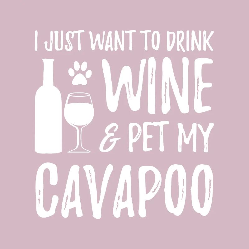 Wine and Cavapoo, for Cavapoo Dog