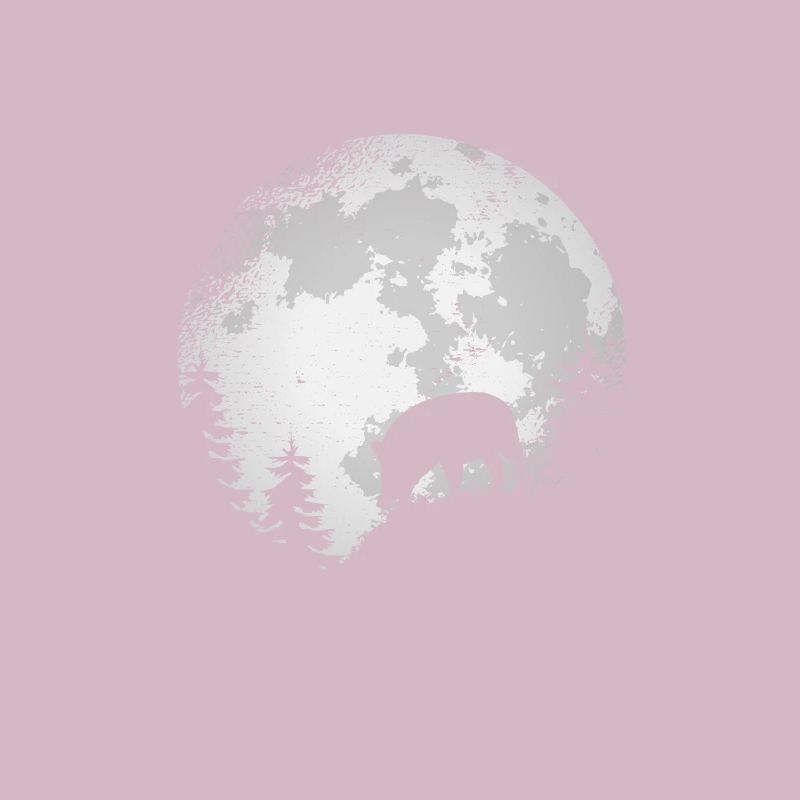 Wild boar gift hunter chasing moon