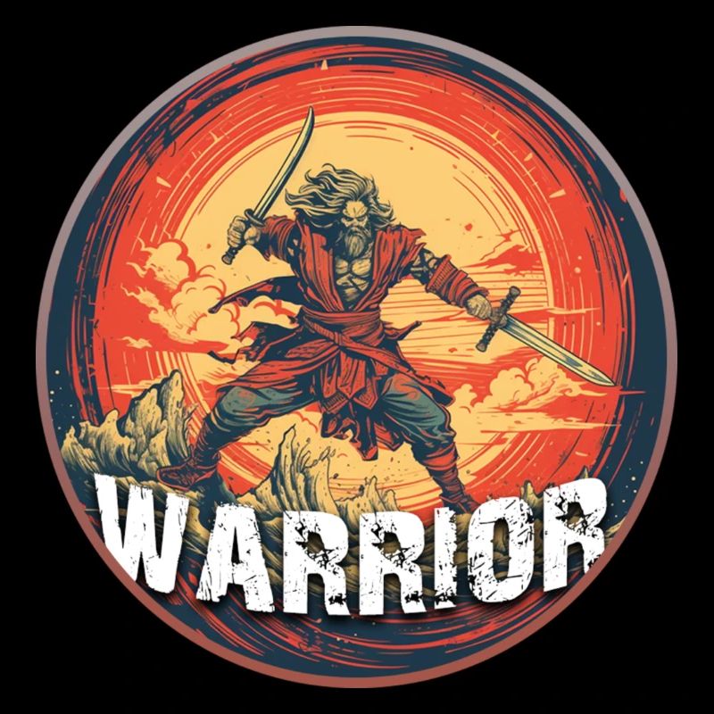 Warrior Design Logo Comic Style