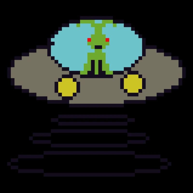 Retrogaming Pixel Ufo