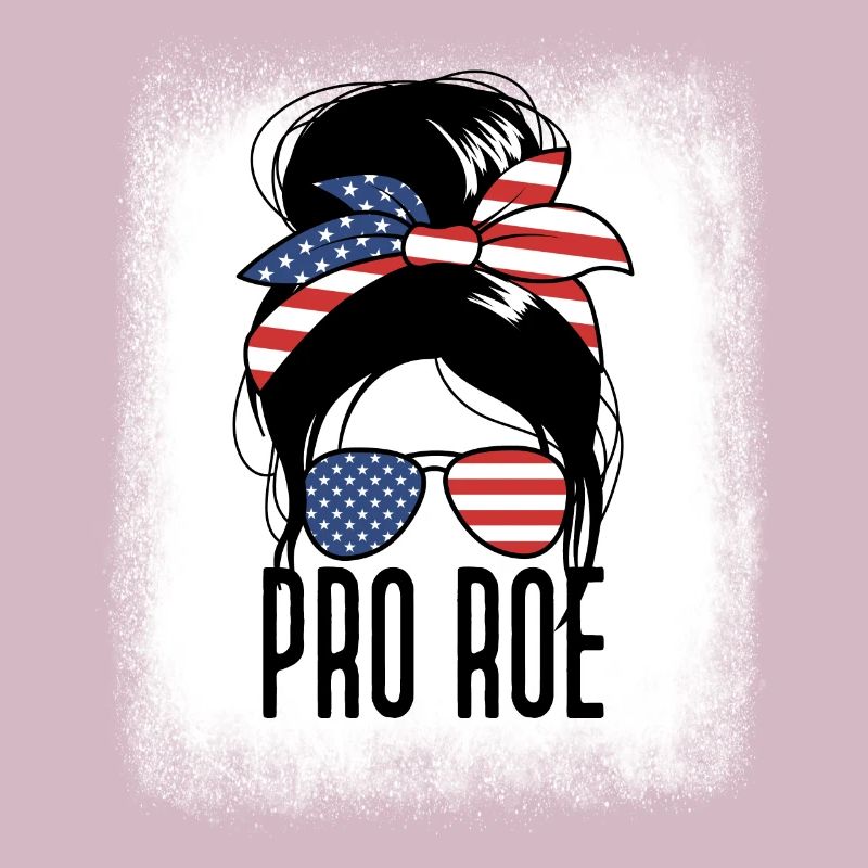 Pro Roe Messy Bun Women's Rights Feminist