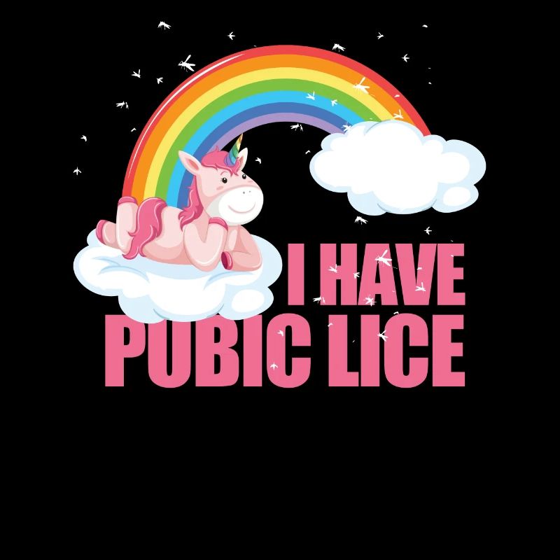 Ich habe Schamläuse Einhorn Regenbogen peinlichI H