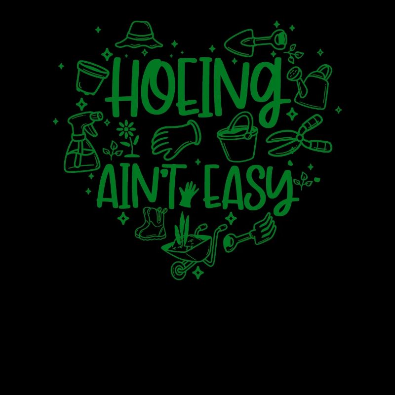 Hacken ist nicht einfach. Gartenarbeit. Hacken ist