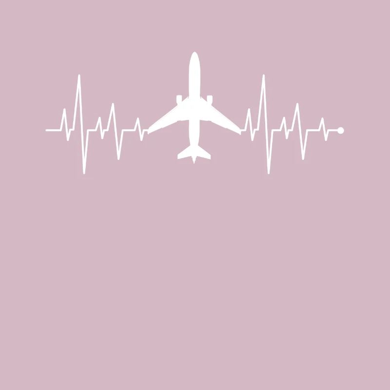 Herzfrequenz Frequenz Flugzeug Jet Pilot Shirt