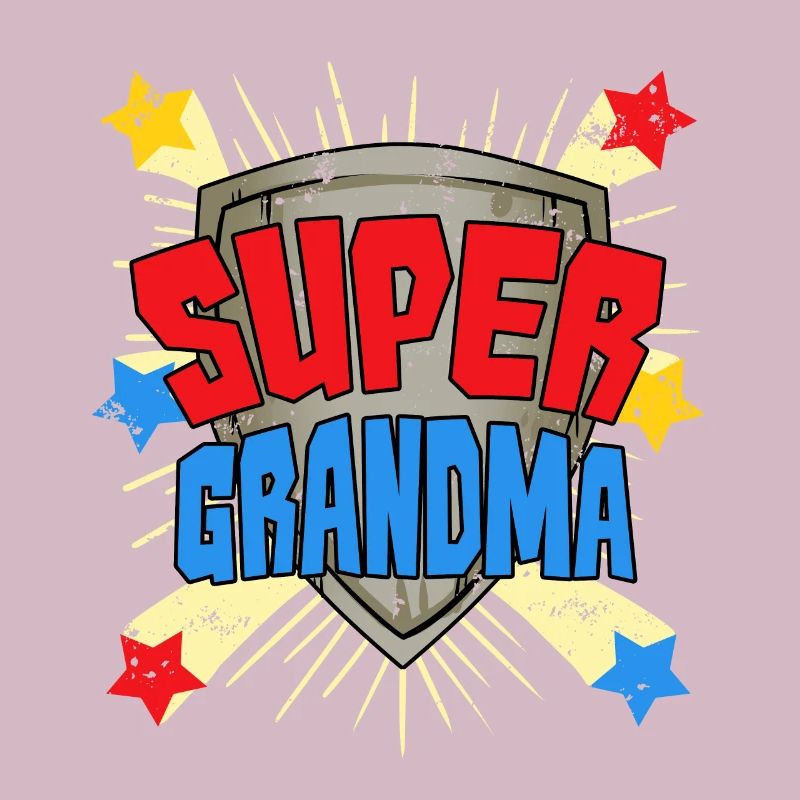 Heldin Großmutter Omi Super Grandma Oma Held