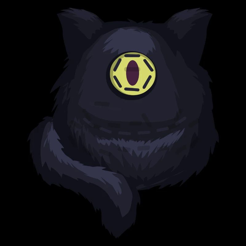 Idée de cadeau effrayant de chat cyclope