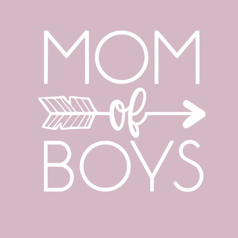 Mama von Jungs weiss Geschenk Mutter