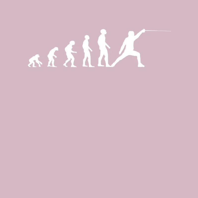 Evolution des Fechten Fechter Fechtsport Geschenk