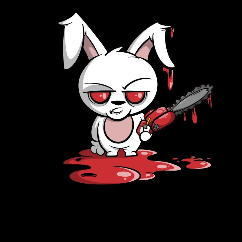 Rabbit with chainsaw - evil Hasi