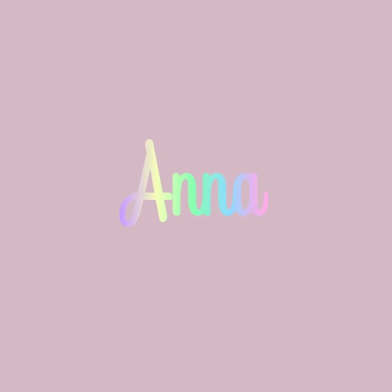 ANNA Rainbow Cursive minimaliste