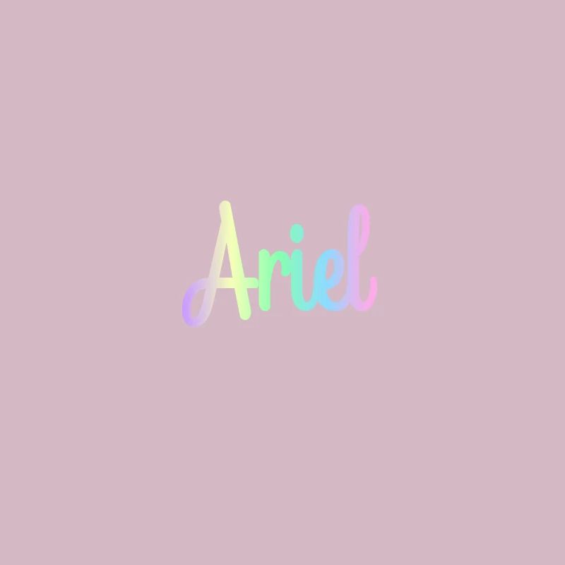 ARIEL Rainbow Minimalist Cursive