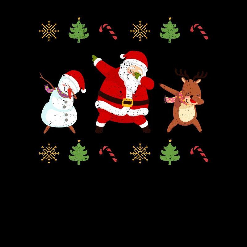 Dabbing Père Noël Amis Noël Pyjama Dab