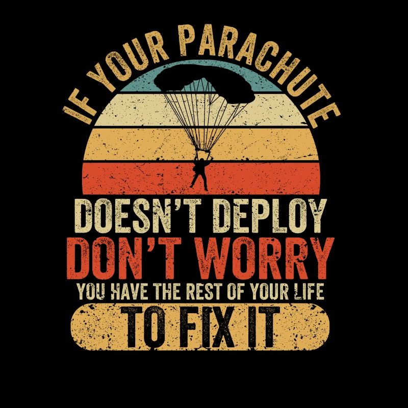 Funny Parachute Skydiver Adventure