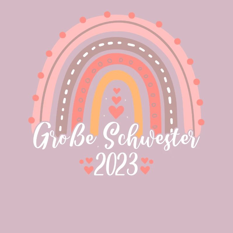 Große Schwester 2023 Boho Regenbogen Mädchen