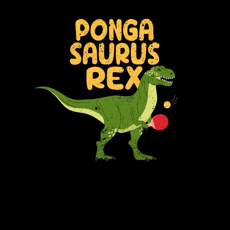 Pongasaurus Rex Ping Pong Master Table Drôle