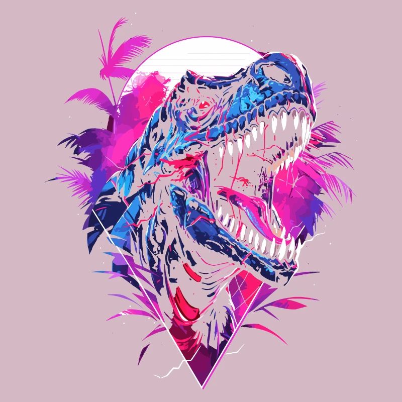 Synthwave T Rex