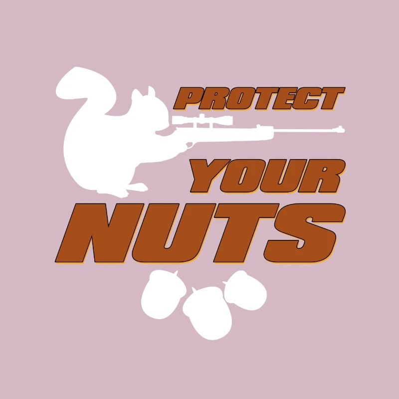 Protect Your Nuts Funny Squirrel With Gun Chipmunk
