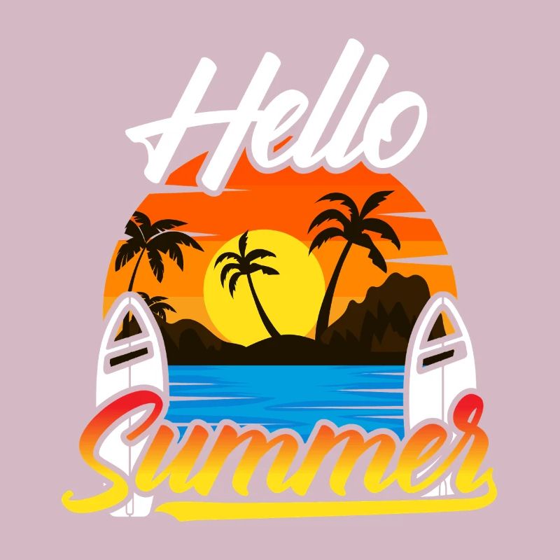 Hello Summer Sunset Design