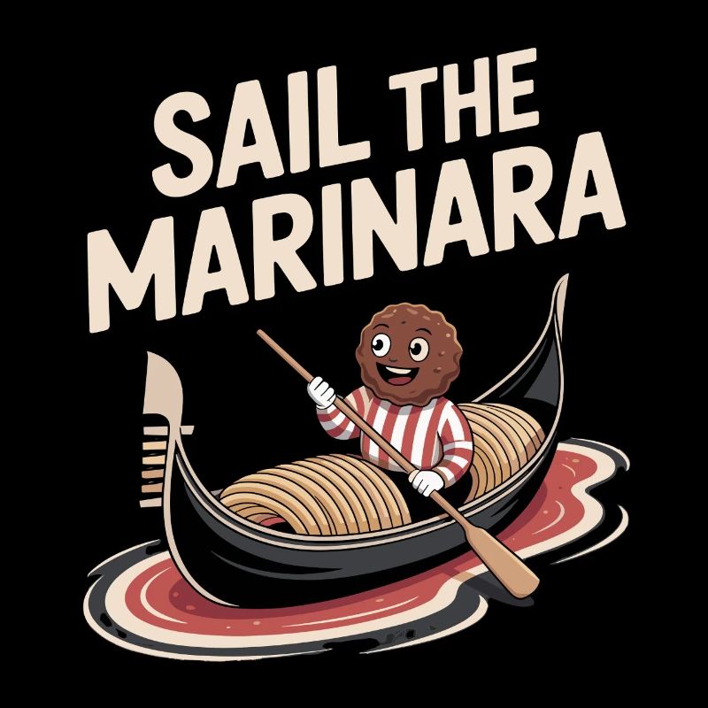 Sail the Marinara Fun Design