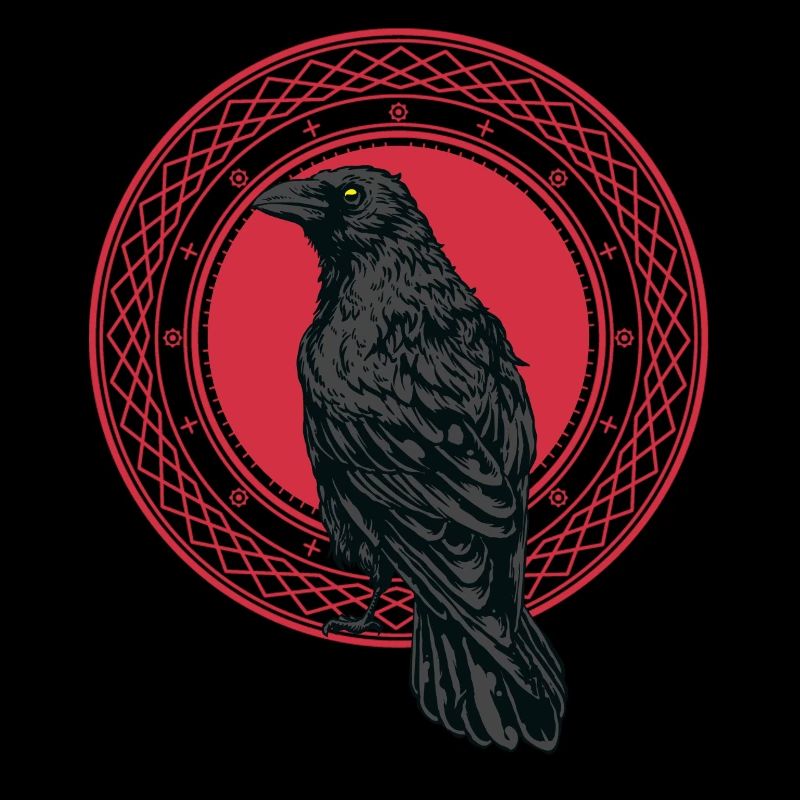 Belle observation des oiseaux corbeau noir. Oiseaux Silho