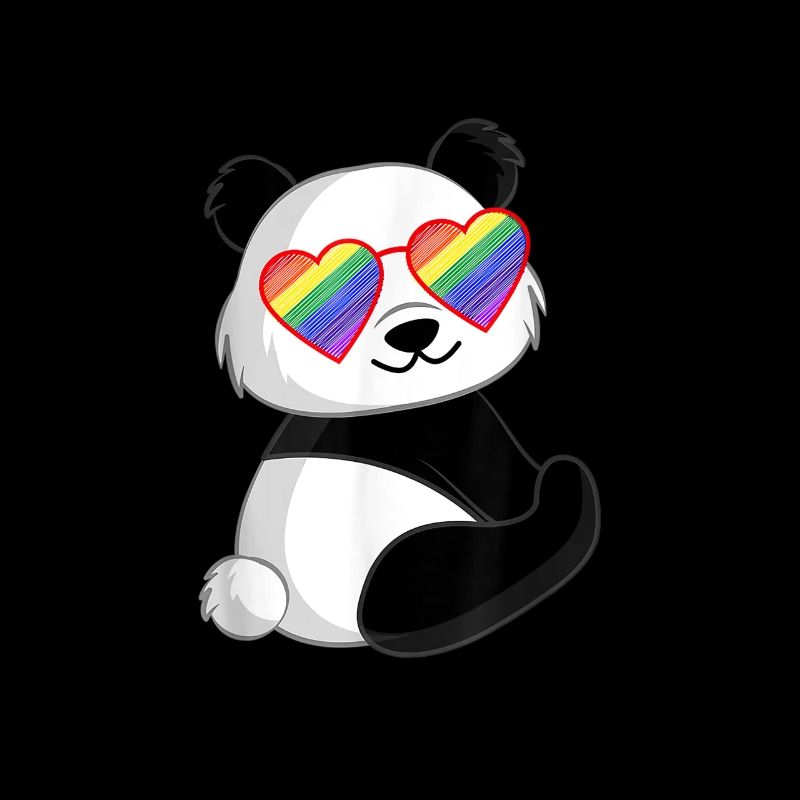 Panda Regenbogen LGBTQ Pride Regenbogenfahne CSD