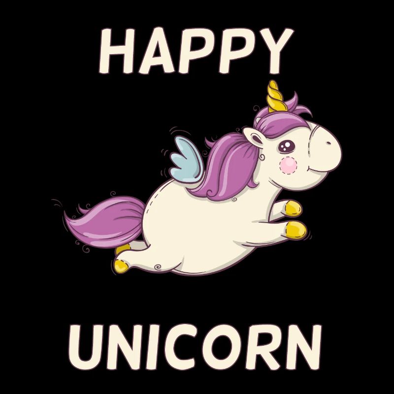 Happy fliegendes Einhorn