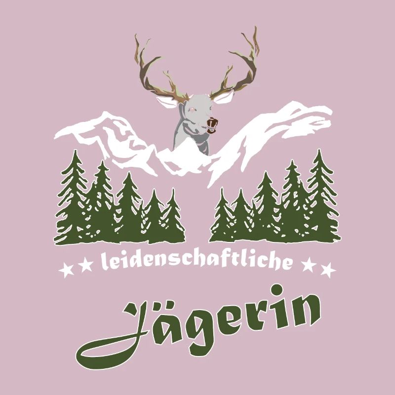 Jägerin Spruch Jagd Hirsch Geschenkidee