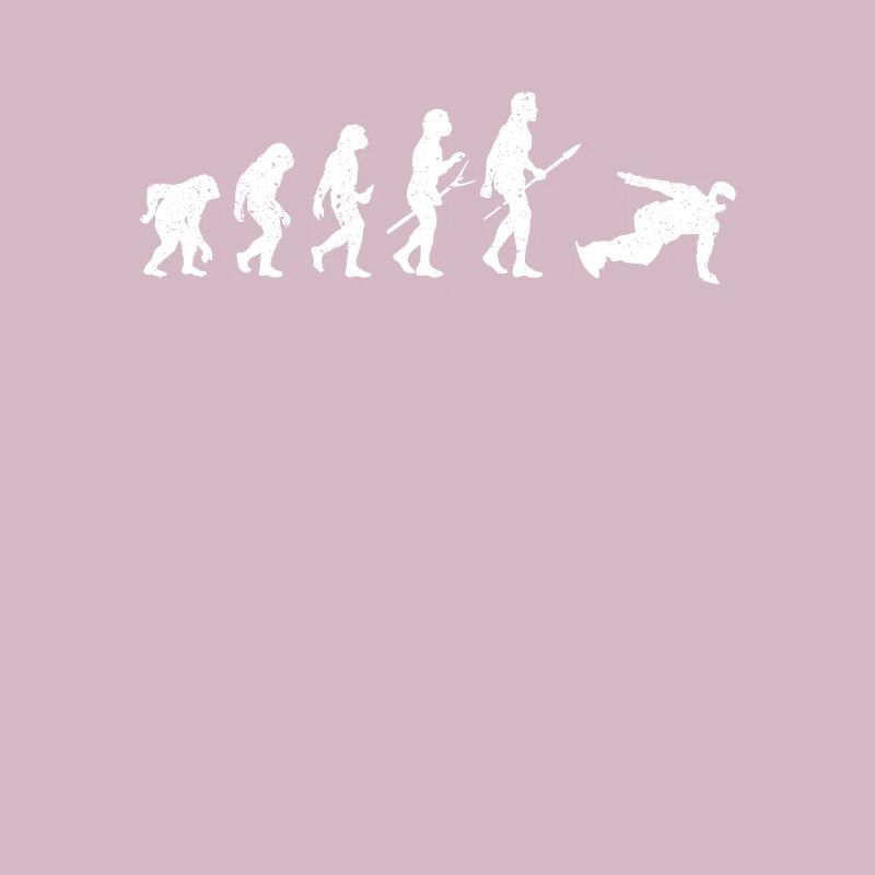 Snowboard Evolution des Menschen Lustig Snowboarde