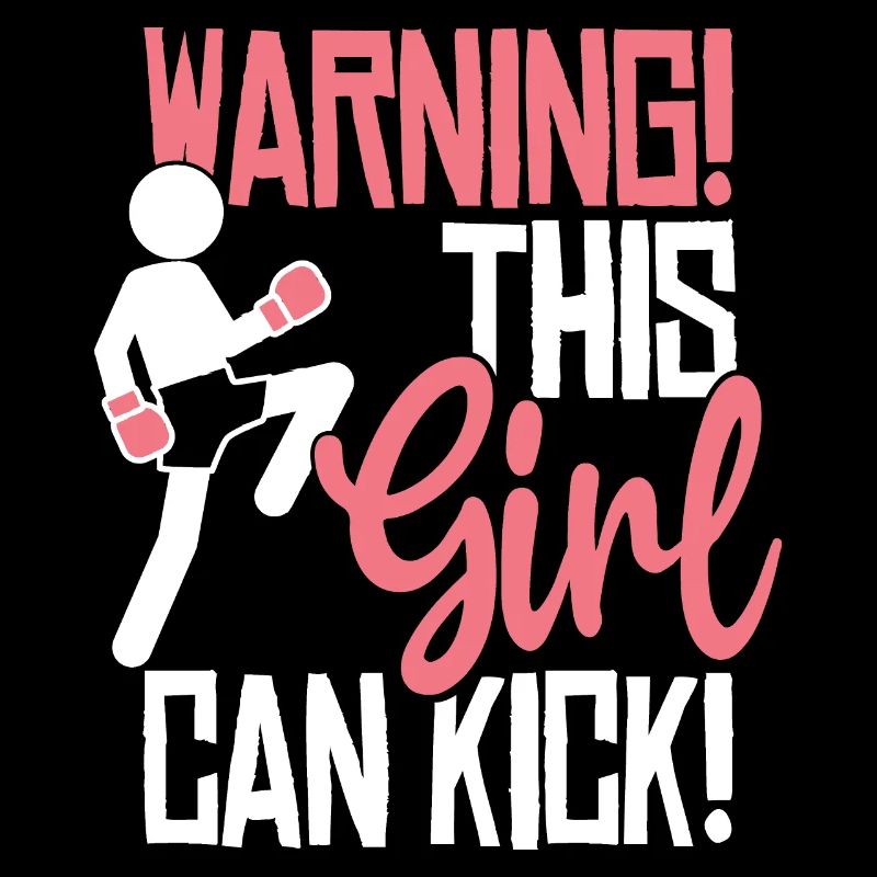 Dieses Mädchen kann kicken! Kickboxen Spruch Boxen