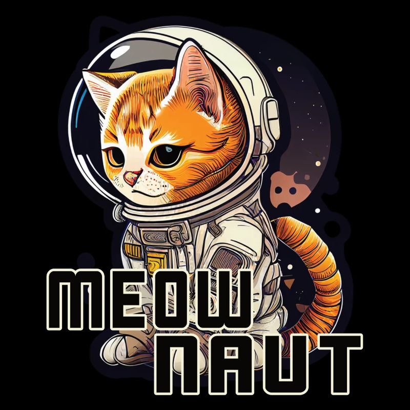 Meownaut astronaut cat for cat daddy