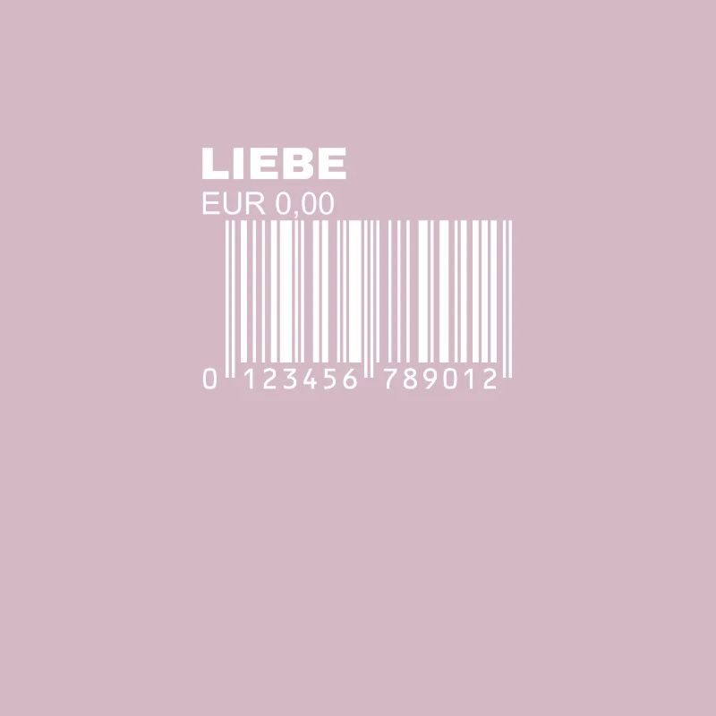 Liebe Barcode Strichcode Bar Code Trendy Statement