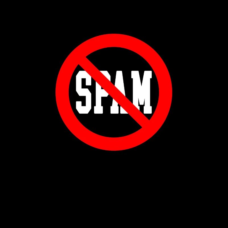 Spam interdit Arrêter de parler Déclaration