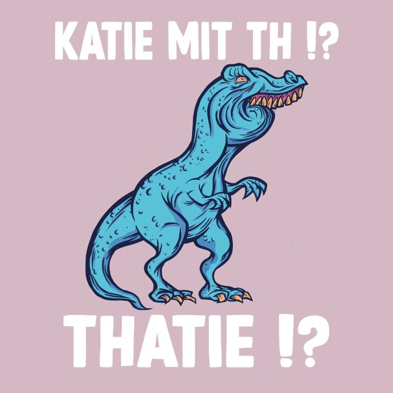 Katie oder Kathie T-Rex Überbiss Dinosaurier Meme