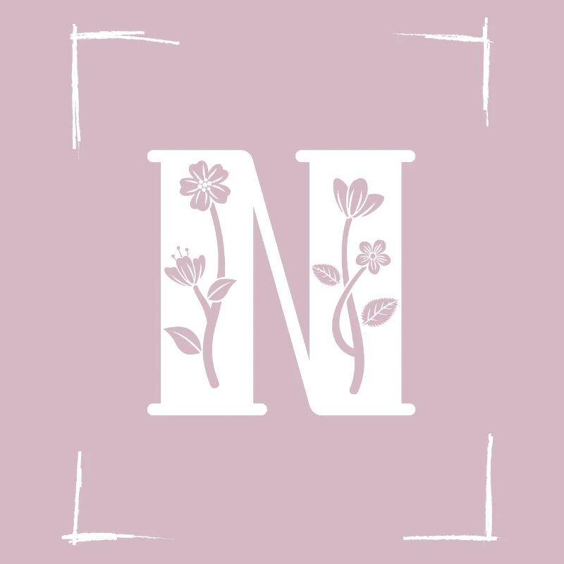 letter N initial