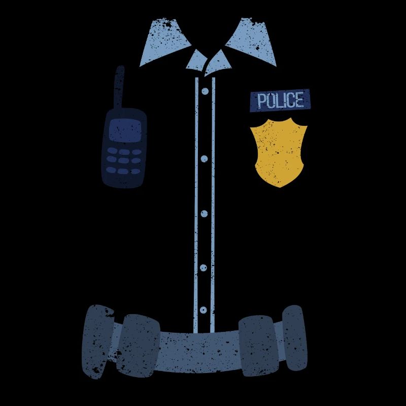 Police Uniform Funny Halloween Officer Ghost